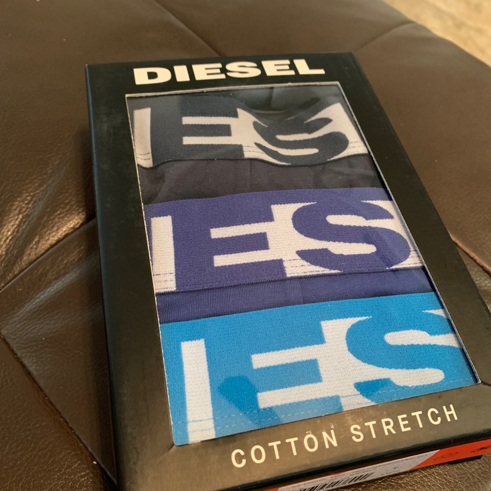 Diesel cotton stretch boxer 3-pack